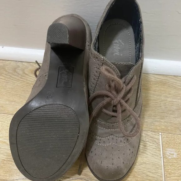 Suede Laced Bootie Heels - Picture 3 of 3